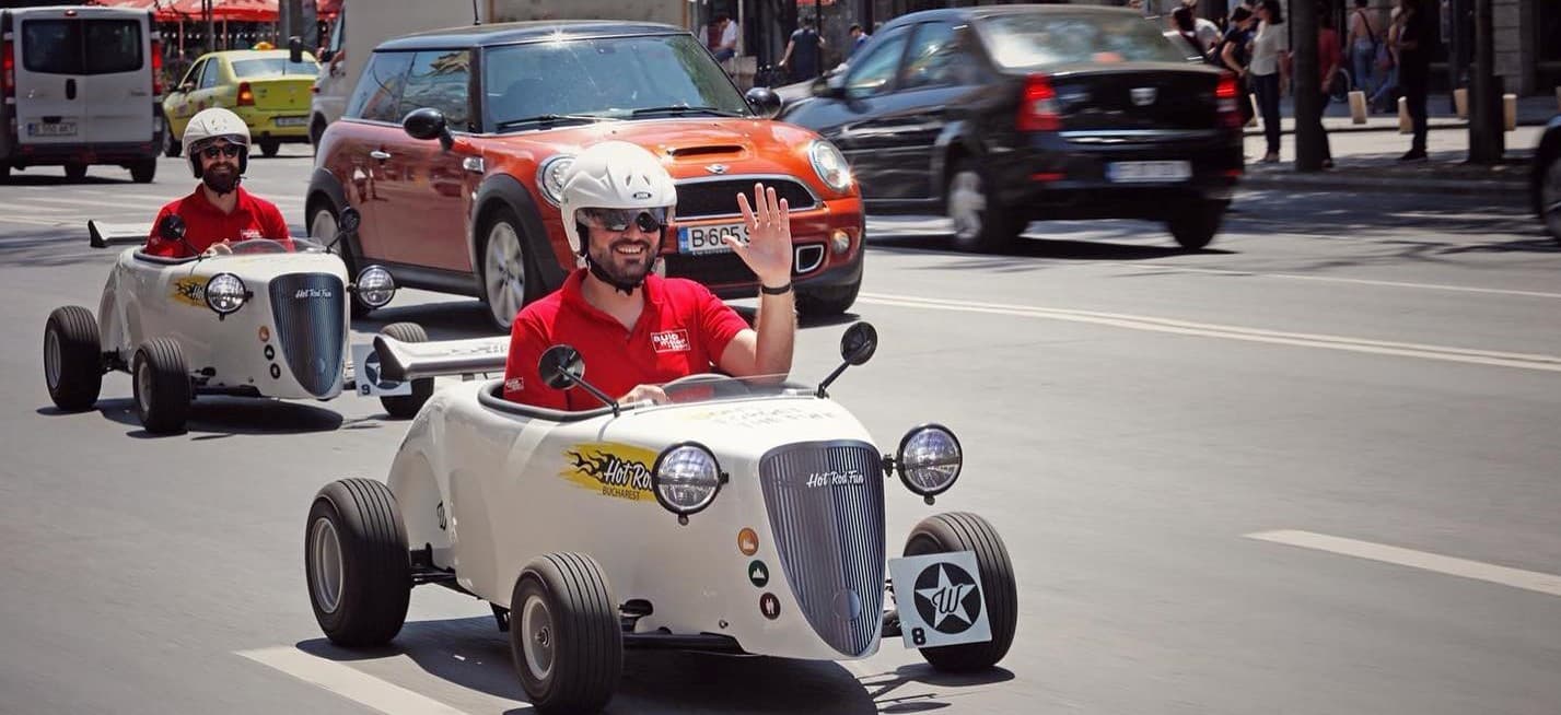 Romantic hot rod tour for couples in Bucharest